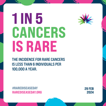 1 in 5 cancers is rare. The incidence for rare cancers is less than 6 individuals per 100,000 a year.